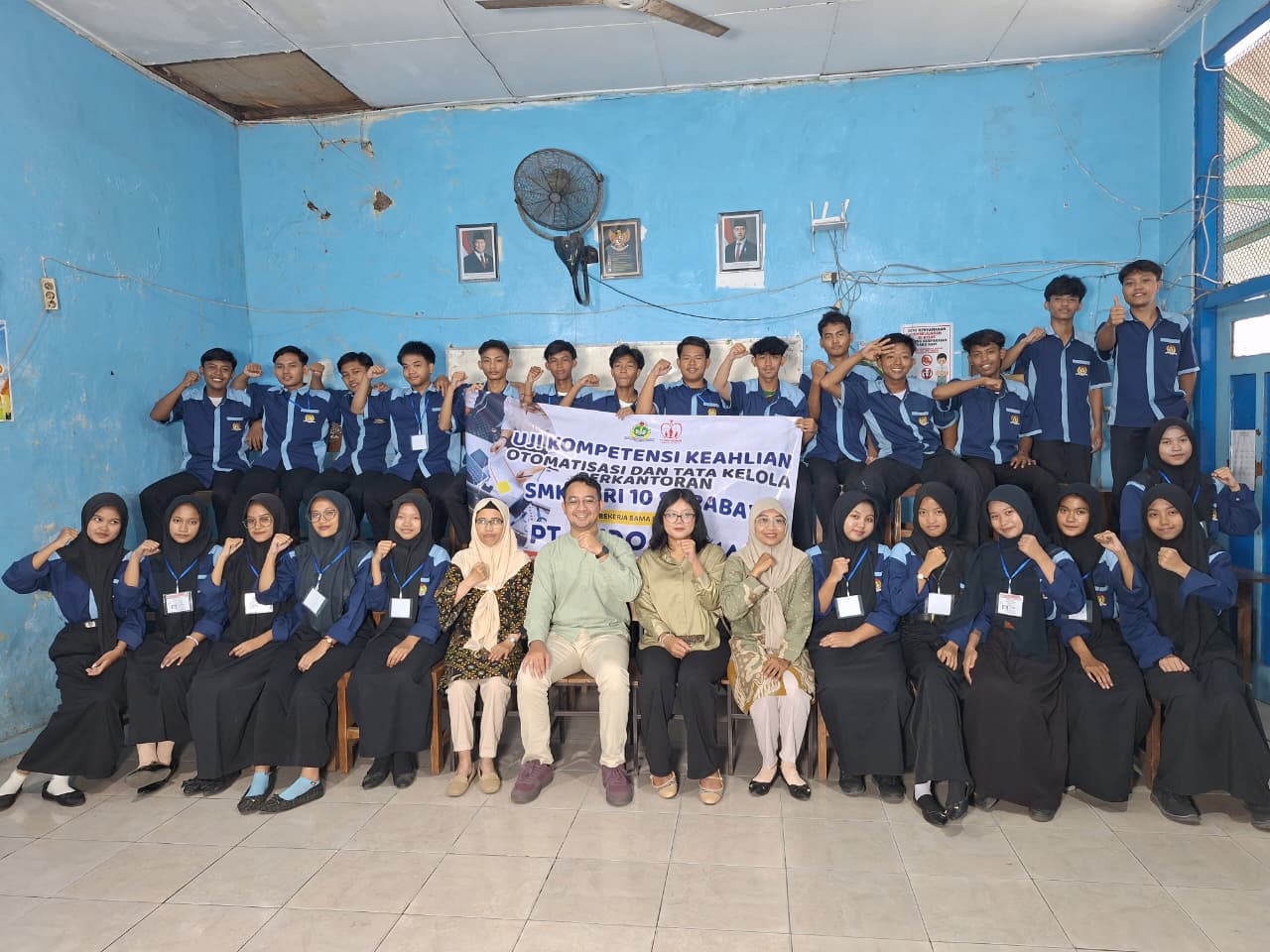 Perkuat Vokasi, PT Indo Bismar Uji Kompetensi Keahlian Siswa SMK PGRI 10 Surabaya